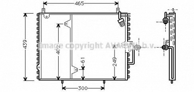 AVA QUALITY COOLING ms5160 -  Конденсатор, кондиционер